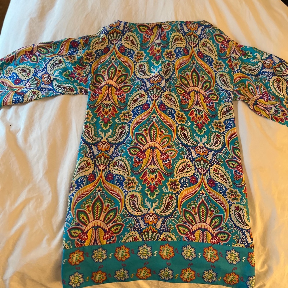 Zara multi colored silk coverup